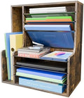 Simple Trending 7- Tier Desk File Organizer, Paper Organizer, Rustic Brown by SimpleTrending