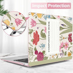 DONGKE Case for MacBook Air 13 Inch (2021-2018 Models A2337 M1/A2179/A1932), Floral Composition Book Hard Shell Case with Keyboard Protector, Compatible with Retina Display and Touch ID - Image 7