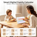 Digital Calendar, 10.1" Smart Touchscreen Electronic Family Calendar Organizer with Calendar Sync, Chore Chart, Meal Planner, To-Do Lists & Digital Photo Frame, Wall or Desk Mountable - Image 2