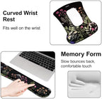 MOSISO Large Gaming Mouse Pad&Keyboard Wrist Rest Set, Black - Image 5