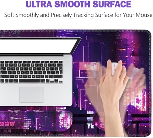 ToLuLu Extended Mouse Pad, Memory Foam Ergonomic Wrist Rest Support Set - Image 3