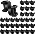 30 Pack Magnetic Zip Tie Mount Base Heavy Duty Magnetic Cable Zip Tie Base, Wire Holder Multipurpose Cable Ties Management Base Wire Clips Management for Home Office Marine Electrical Wiring (22 mm) by Unknown