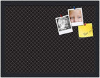 PinPix 20x15 inch Cork Bulletin Board. This Decorative Framed Pin Board Comes with Diamond Pattern in Black Design and Satin Black. Ideal for Home, Office Decor or School (PinPix-120) - Image 2