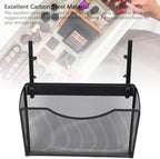 Fockety Desk Side Storage, No Drill Steel Under Desk Storage Laptop Holder, Mesh Hanging Desk Organizer, Clamp On Desk Shelf, Side Desk Organizer, Desk Storage Holder for Office and Home - Image 4
