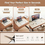 1.6mm Thick Leather 17x54 Inch Non-Slip Mat, Waterproof Countertop Protector, Dinner Table Runner/Cabinet Top Cover, Creamy White - Image 7