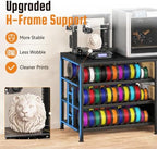 3D Printer Stand with Storage, Filament Storage, Carbon Fiber Finish - Image 6