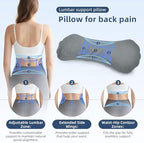 Buckwheat Lumbar Support Pillow for Bed Sitting and Couch Support, Firm Ergonomic Back Pillow for Lower Back Pain Relief, Small Natural Back Support Pillow Recliner Pillow - Image 5