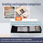Greeting Card Organizer & Storage,Christmas Card Book,120 Sleeve - Image 2