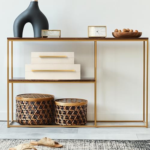 Sagala Set of 2 Beige Shagreen Decorative Boxes With Gold Metal Handles, Faux Leather Jewelry Boxes Modern Storage Boxes Photo Boxes Memory Boxes Home Organizer (Beige-Gold Handle) - Image 3