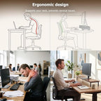 Loomie 39-Inch Dual Monitor Stand Riser with Adjustable Laptop Stand - Image 5