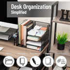 Mind Reader Metal Mesh Desk Organizer, Black - Image 2