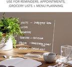 russell+hazel Acrylic Dry Erase Board with Stand, Clear - Image 3