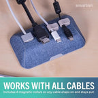 Smartish Magnetic Cord Holder, Bigger Cable Wrangler, Office Desk Organizer - Image 6