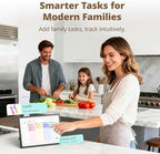 Digital Calendar Touch Screen 10 Inch, Electronic Calendar Chore Chart with 1080P Interactive Touchscreen for Family Monthly/Weekly/Daily Planner, Smart Calendar with Desk Mount - Black - Image 3