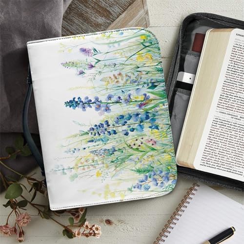 Flora Bible Covers for Women Book or Bible Carrying Case PU Leather Bible Case Bag Church Bag Scripture Bag Case Gift for Christian - Image 6