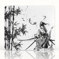 ATTACK SHARK CM05SE Glass Gaming Mouse Pad for FPS & Esports, Nano-Etched Tempered Glass Surface,Ultra-Smooth Low Friction Hard Mousepad,Waterproof Large Desk Mouse Mat for PC Setup,Ink Samurai by ATTACKSHARK