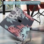 Mektron for MacBook Pro 16 inch A2141 Case 2020 2019 Release with Retina Display & Touch Bar & Touch ID, Blooming Chrysanthemums Plastic Hard Shell Cover Keyboard Skin Screen Protector Dust Plug - Image 6