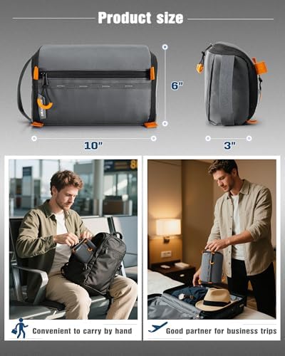Smasrob Electronics Organizer Travel Case, Tech Bag Charger Pouch, Gray - Image 5