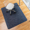 BARoyal Office Chair Mat for Hardwood Floor Under Desk Computer Rolling Chair Mat for Wood/Tile Floor Heavy Duty PVC Plastic Hard Floor Protector 36" x 48"(Oasis Blue) by BAROYAL