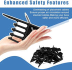 Cable Stackers 200 Pack, Multi-Cable Electrical Wire Clips with Steel Nails - Image 5