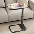 Kitstorack Upgraded TV Tray Table with Panel Lock, Adjustable Height & 90° Flip-Over Design, Sofa Arm End Side Table for Eating, Dinner, Snack, Laptop, Couch, Bed, Chair or Small Spaces, Gray by Kitstorack