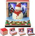 3D Calendar 2027,Time Piece Calendar 2027 With LED Lights,3D Art Calendar Memo Pad,Snowman Desktop Decoration,Tear-Away 3D Paper Art Notepad,Christmas Gift,New Year Gift(Cute Little Snowman) by WelcomeHOTOYMDS%EF%BC%81