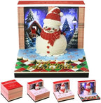 3D Calendar 2027,Time Piece Calendar 2027 With LED Lights,3D Art Calendar Memo Pad,Snowman Desktop Decoration,Tear-Away 3D Paper Art Notepad,Christmas Gift,New Year Gift(Cute Little Snowman) by WelcomeHOTOYMDS%EF%BC%81