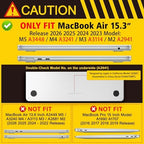 Case for 2026/2025/2024/2023 MacBook Air 15-inch Laptop Release M5 A3448 /M4 A3241 /M3 A3114 /M2 A2941, Stylish Protective Hard Shell Cover for MacBook Air 15.3 inch, Abstract Art P492 - Image 2