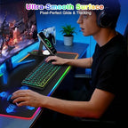RGB Gaming Mouse Pad with Magnetic Wireless Charging & Foldable Phone Stand - Image 4