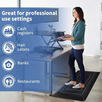 UKISS 9/10"" Extra Thick Cushioned Anti Fatigue Kitchen Mat, Waterproof High Density Foam Standing Desk Mat, Non-Slip Ergonomic Comfort Mat for Kitchen, Office,Workstation Black (Black, 20" X 39") - Image 7