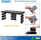DAC STAX Ultrawide Adjustable, Stackable Desktop Computer Monitor Stand Laptop Riser, Supports up to 66 Pounds, with Keyboard Storage, Black (MP-211) - Image 3