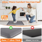 1-Inch Thick Anti-Fatigue Mat for Kitchen and Standing Desk, 20"x32", Grey - Image 6