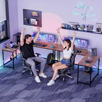 66" L Shaped Gaming Desk Reversible Corner Desk for Home Office - Image 4