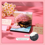 3D Calendar 2027,3D Desk Calendar Memo Pad 2027,3D Art Calendar Memo Pad 2027,Time Piece calendars 2027,3D Paper Art Notepad,Four Seasons Tree Desktop Decoration,New Year,Christmas Gift (Four Seasons Tree（Pink）) - Image 5