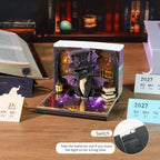 3D Calendar 2027, 3D Creative Time Piece Calendar 2027，Daily Tear-Off Memo Pad with Light, Paper Carving Desktop Decoration, 3D Art Calendar Memo Pad,Unique Holiday Craft Gift (Mysterious little dinosaur) - Image 4