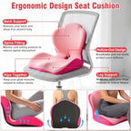 Car Seat Cushion Office Chair Cushion with Lumbar Support Pillow - Image 4