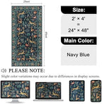 DUKINO 2x4 Rug for Entryway, Animal Washable Rug for Kitchen, Navy Blue - Image 2