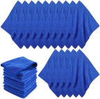 25 Packs Magnetic Dry Erase Cloth, Blue Microfiber Whiteboard Eraser Reusable Washable Cleaning Cloth for Office Home, 10x10 Inch by Unknown