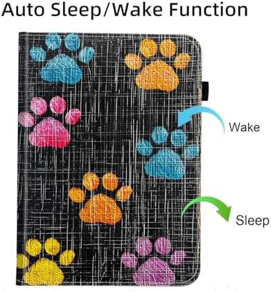 Case for Samsung Galaxy Tab S11 Ultra 14.6 Inch 2025(SM-X930/X936B),Card Slot PU Leather TPU Case Pen Holder Auto Wake Sleep,Colorful Paw - Image 7