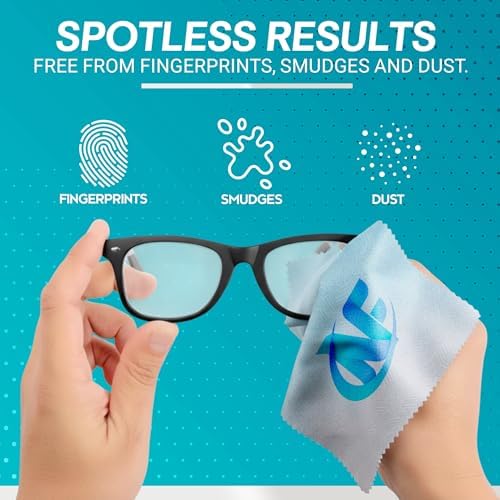 Custom Microfiber Cleaning Cloth, Lens Wipes (100 Pack, Single Sided) - Image 5