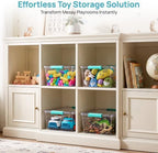 Vtopmart 2 Pack 12 Qt Clear Craft Storage Bins with Lids and Latches - Image 6