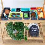 Three by Three Seattle Recycled Felt Storage Bins, Set of 10 (Multicolor) - Image 4