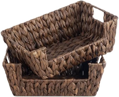 StorageWorks Pantry Baskets for Organizing, Hyacinth Wicker Storage Baskets by StorageWorks