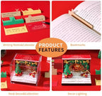 3D Memo Pad Time Piece Calendar 2027, 3D Tear-Off Art Desk Calendar 2027, Creative 3D Memo Pad Paper Art Tree House DIY Paper Carving Decoration (Christmas Arch) - Image 5