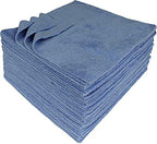 CleanAide Microfiber Cleaning Cloths, All-Purpose Reusable Lint-Free and Absorbent Towels for Kitchen, Home, Car Use, 350GSM, 12 x 12 in. Blue, 50-Pack by CleanAide