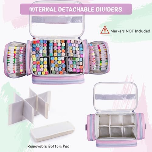 Marker Storage Organizer Case for 180–300 Markers with Dividers - Image 3