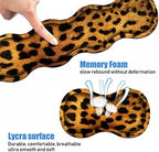 Ergonomic Keyboard Wrist Rest and Mouse Pad Wrist Rest Set, Large XXL Gaming Mousepad 31.5"x 11.8", Memory Foam, Easy Typing Pain Relief, Multifunctional Desk Mat for Office & Home, Leopard Print - Image 4