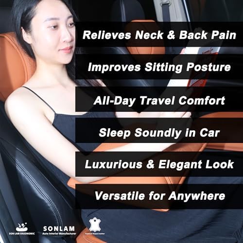 Neck & Back Support Pillow Set for Car & Office Chair - Prosperity & Luck Dreamcatcher - Orthopedic Lumbar & Cervical Pillow for Pain Relief &Posture Correction (Neck & Back Pillows (Beige)) - Image 6
