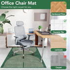 Office Chair Mat for Hardwood Floor&Tile Floor,36"X 48"-Geo Green - Image 3