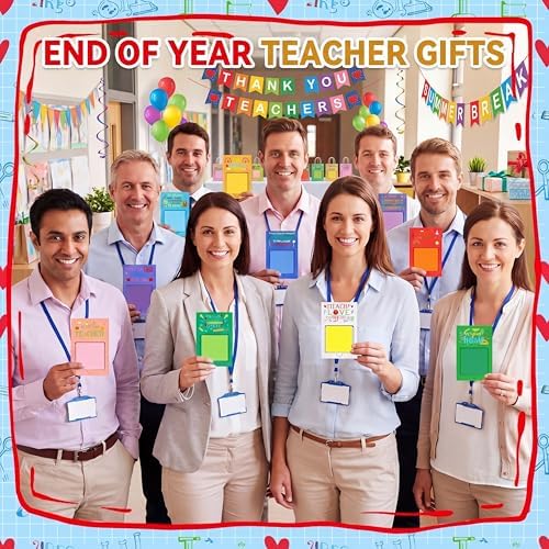 Motipuns 72 Pcs Teacher Gift Sticky Note Holder, Sticky Note, Vibrant Color - Image 3